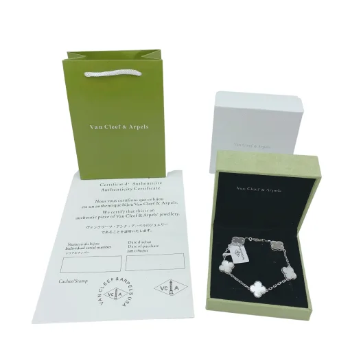 Luxuriöses Van Cleef & Arpels-Armband, weißer Luxus