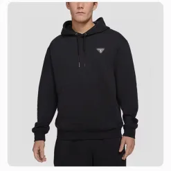 Premium Prada Jacken Schwarzes Leder Classic Collection