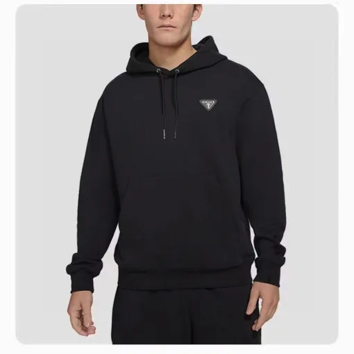 Premium Prada Jacken Schwarzes Leder Classic Collection