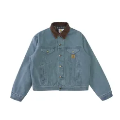 Luxus Carhartt Mantel Grün Baumwolle Vintage Luxus