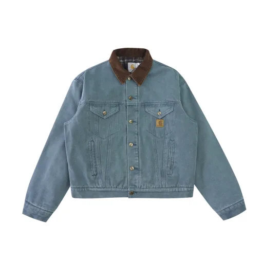 Luxus Carhartt Mantel Grün Baumwolle Vintage Luxus