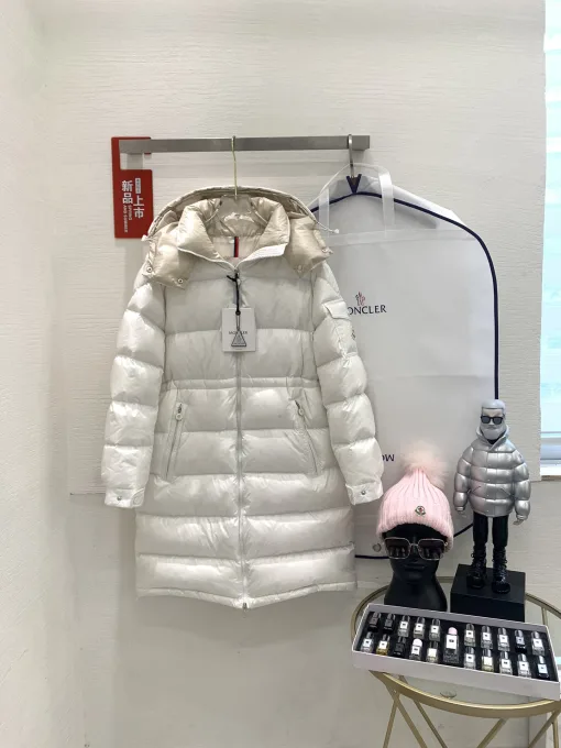 Luxus Moncler Daunenjacken Schwarz Nylon Classic Collection