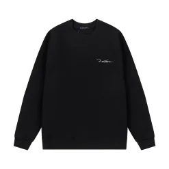 Luxus-Sweatshirts von Louis Vuitton aus gewaschener Baumwolle in Schwarz