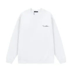 Hochwertige Louis Vuitton Sweatshirts aus der Black Cotton Washed Collection