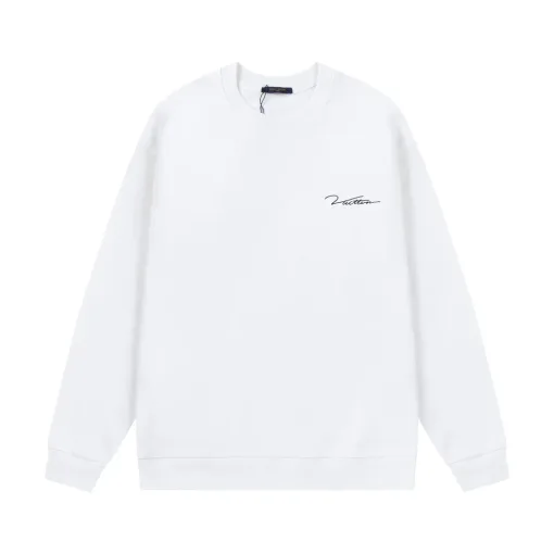 Hochwertige Louis Vuitton Sweatshirts aus der Black Cotton Washed Collection