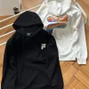 Fila Sweatshirts in Premiumqualität, schwarzer Baumwolldruck, Luxus