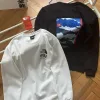 Luxus The North Face Sweatshirts Schwarz Baumwolle Solid Luxus