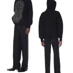 Hochwertige Off-White Sweatshirts aus weißer Baumwolle im klassischen Stil