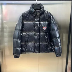 Bestseller Moncler Mäntel Navy Nylon Logo Kollektion