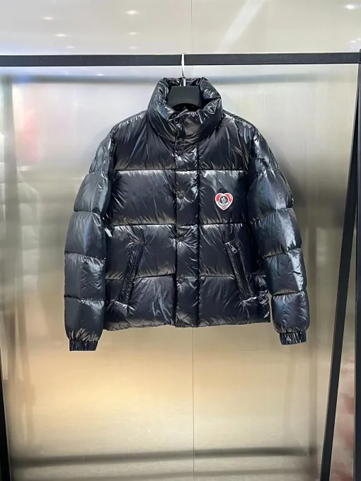 Bestseller Moncler Mäntel Navy Nylon Logo Kollektion