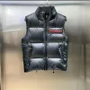 Luxus Prada Weste Weiß Nylon Logo Kollektion