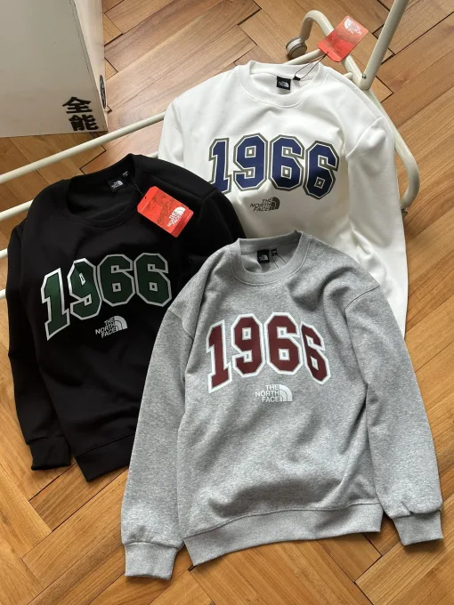 Premium Qualität The North Face Sweatshirts Schwarz Baumwolle Print Style