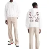 Premium Qualität Off-White Sweatshirts Weiß Baumwolle Klassischer Luxus