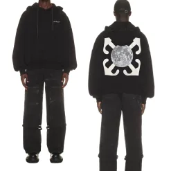 Luxus Off-White Sweatshirts Weiße Baumwolle Klassischer Stil