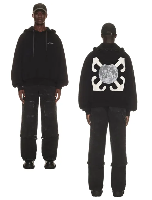 Luxus Off-White Sweatshirts Weiße Baumwolle Klassischer Stil