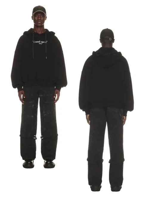 Premium Off-White Sweatshirts Weiße Baumwolle Bestickter Stil