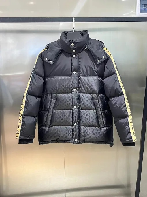 Luxus Gucci Daunenjacken Weiß Nylon Classic Luxury