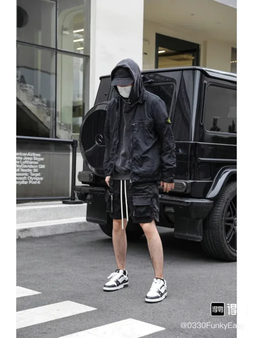 Bestseller: Stone Island Langarmshirts aus schwarzer Nylonkollektion