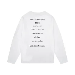 Luxus-Kollektion aus schwarzer Baumwolle mit langen Ärmeln von Margiela
