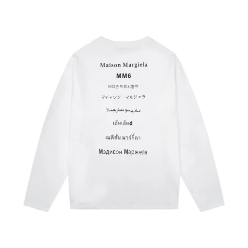 Luxus-Kollektion aus schwarzer Baumwolle mit langen Ärmeln von Margiela