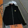 Premium Qualität Versace Anzüge Gold Baumwolle Logo Luxus