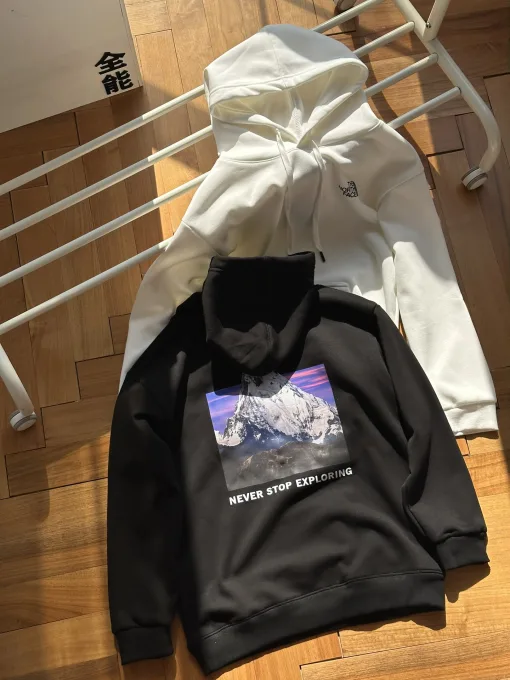 Premium The North Face Sweatshirts Silver Fleece Print Kollektion