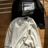 Hochwertige Fila Sweatshirts im silbernen Fleece-Streifenstil