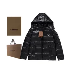 Premium Burberry Daunenjacken Weiße Logo Kollektion