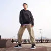 Hochwertige Nike Sweatshirts aus schwarzem Fleece mit Stickerei