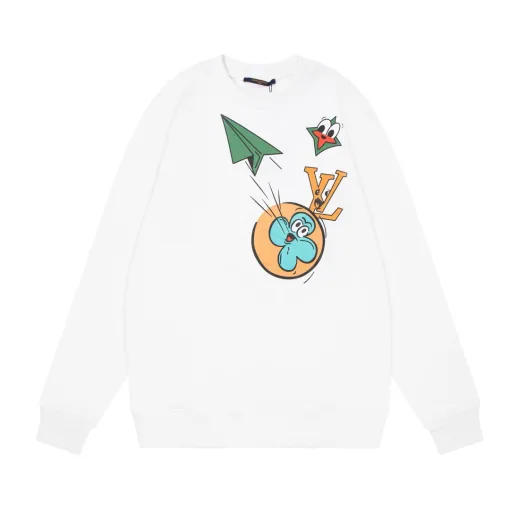Premium Louis Vuitton Sweatshirts Weiß gewaschen Luxus