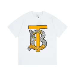Luxus-Kurzarm-Kollektion mit schwarzem Logo von Burberry