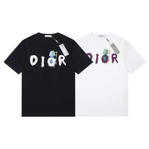 Premium Dior Kurzarm-Kollektion in Schwarz