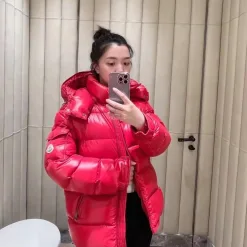 Premium Moncler Mäntel Weiß Nylon Klassischer Luxus