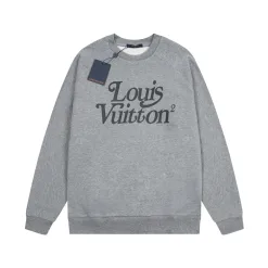 Luxus Louis Vuitton Sweatshirts Grau Baumwolle Klassisch Luxus