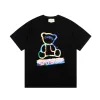 Premium Gucci Kurzarm-Schwarzdruckstil
