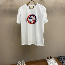 Luxuriöse Gucci Kurzarm-Baumwolle Classic Collection