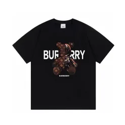 Hochwertige Burberry Kurzarm Schwarz Klassisch Luxus
