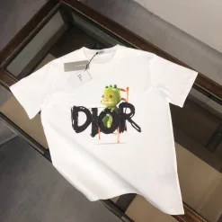 Hochwertige Dior Kurzarm-Kollektion aus schwarzer Baumwolle