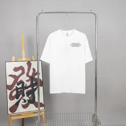 Hochwertige Burberry Kurzarm-Logo-Kollektion aus weißer Baumwolle