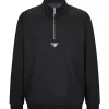 Hochwertiger Prada Hoodie aus Baumwolle im Karo-Stil