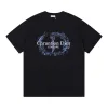 Premium Dior Kurzarm Schwarz Logo Luxus