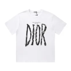 Luxus Dior Kurzarm T-Shirts Schwarz Luxus