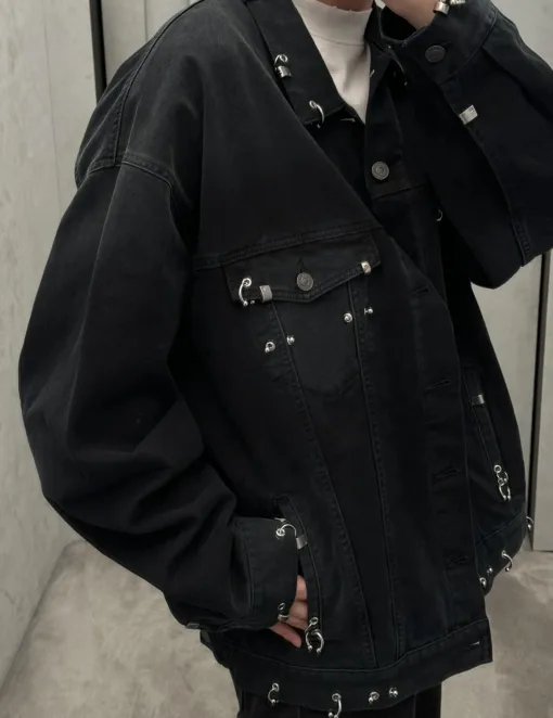 Premium Qualität Balenciaga Jacken Orange Denim Atmungsaktiv Luxus