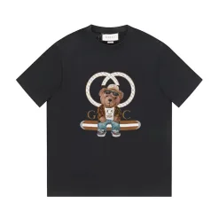 Premium Gucci Kurzarm Schwarz Print Luxus