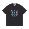 Hochwertiger Gucci Kurzarm Schwarzer Druck Luxus