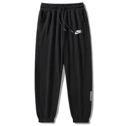 Luxus Nike Jogginghose Schwarz Baumwolle Stil