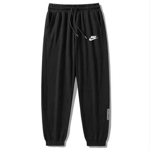 Luxus Nike Jogginghose Schwarz Baumwolle Stil