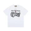 Luxus Gucci Kurzarm Weiß Print Style