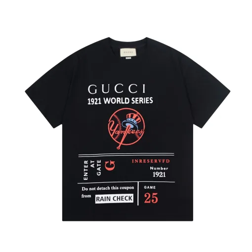 Premium Qualität Gucci Kurzarm Schwarz Klassischer Luxus