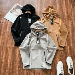 Luxus Descente Mantel Schwarz Atmungsaktiver Stil